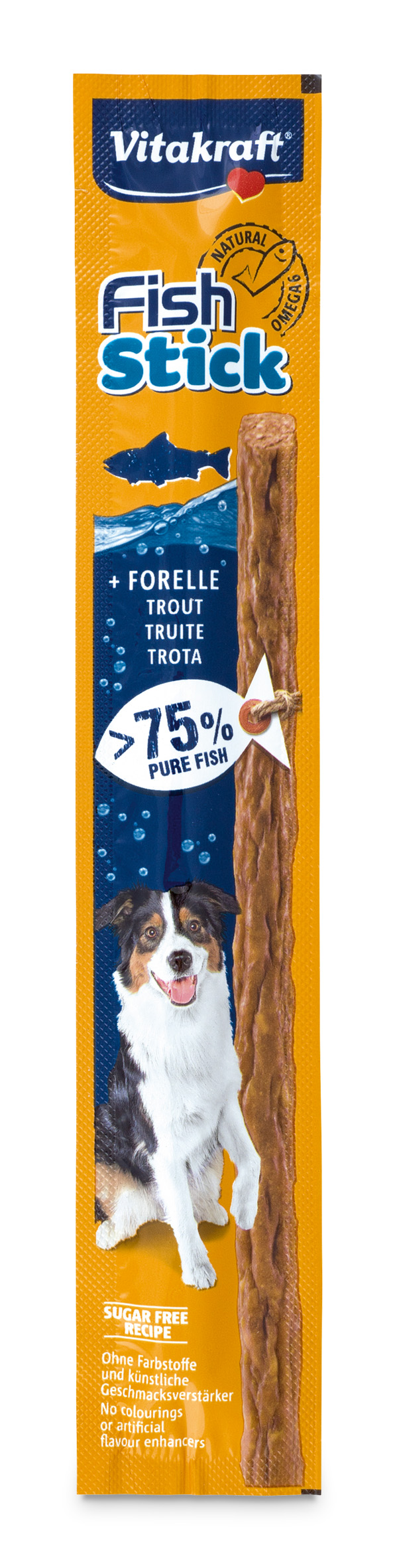 VITAKRAFT CANE SNACK FISH STICK TROTA 12GR