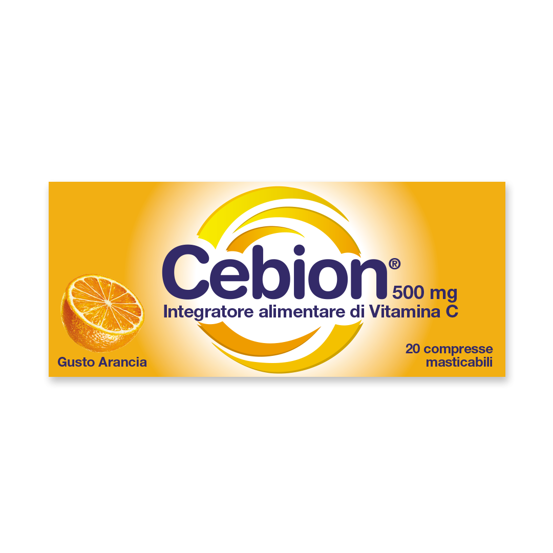 Cebion - Integratore di Vitamina C - gusto arancia - 20 compresse masticabili