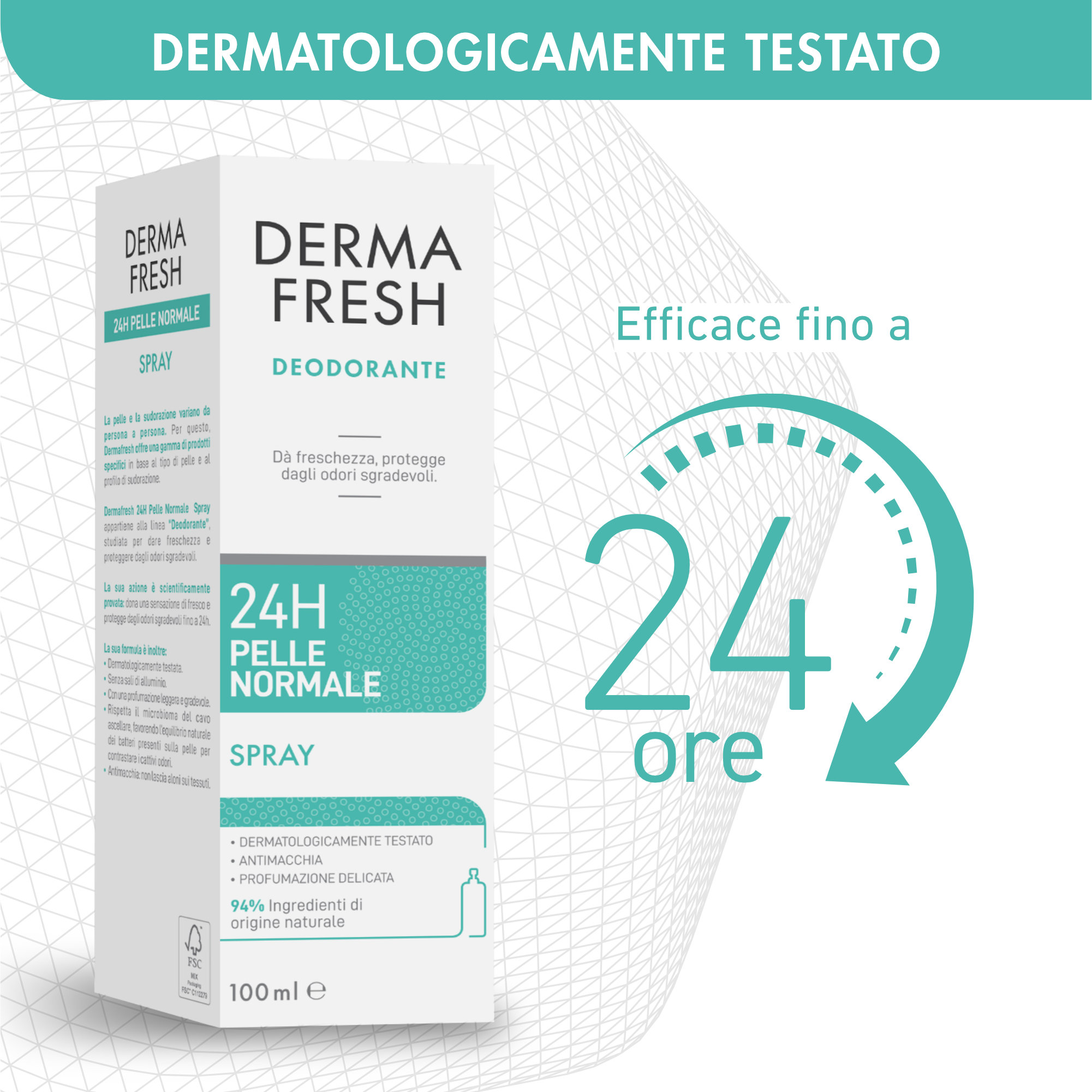 DERMAFRESH 24H P/NORM SPR100ML