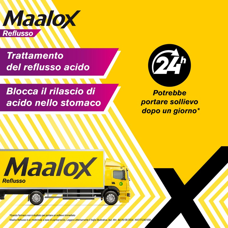 Maalox Reflusso 20 mg Pantoprazolo 14 Compresse