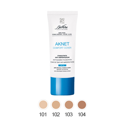 Bionike Aknet Comfort Cover 102 Fondotinta Anti-Imperfezioni 30 mL