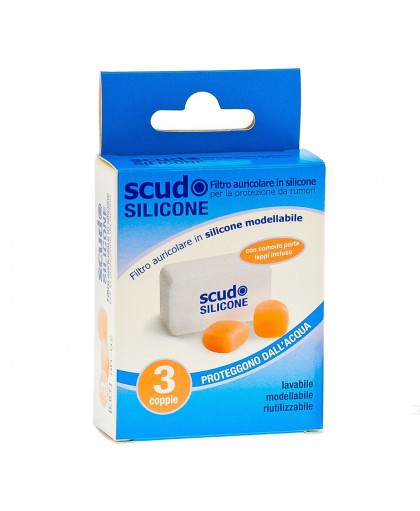 Earplug Scudo Silicone Tappi Auricolari Modellanti 3 Paia