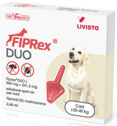FIPREX DUO L*1PIP 20-40KG CANI