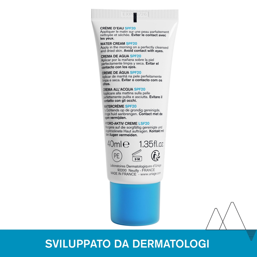 Uriage Eau Thermale Crema Leggera all'Acqua SPF20 Idratante Viso 40 ml