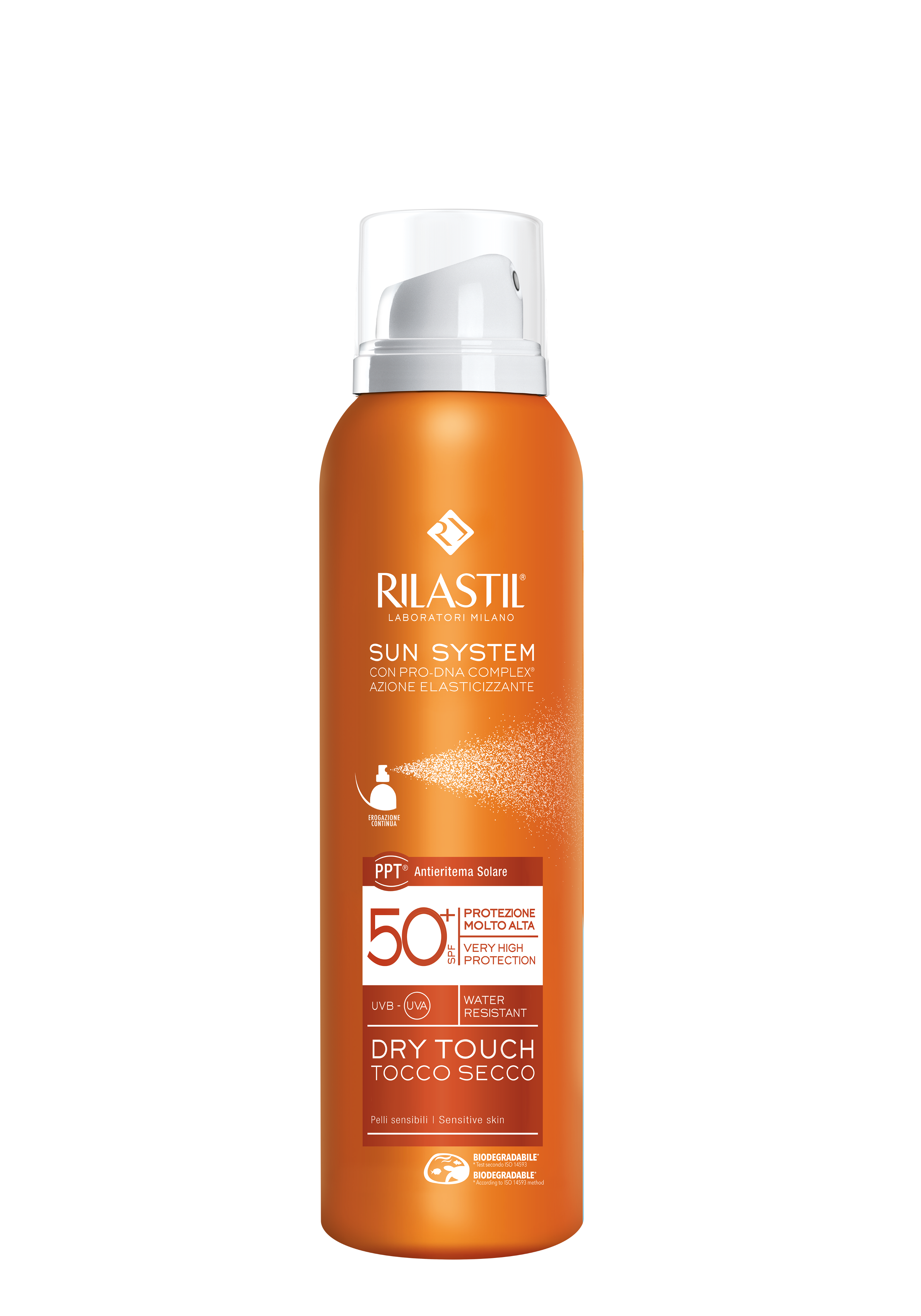 Rilastil Sun System Dry To SPF50+ tocco secco per pelli chiare e sensibili 200ml