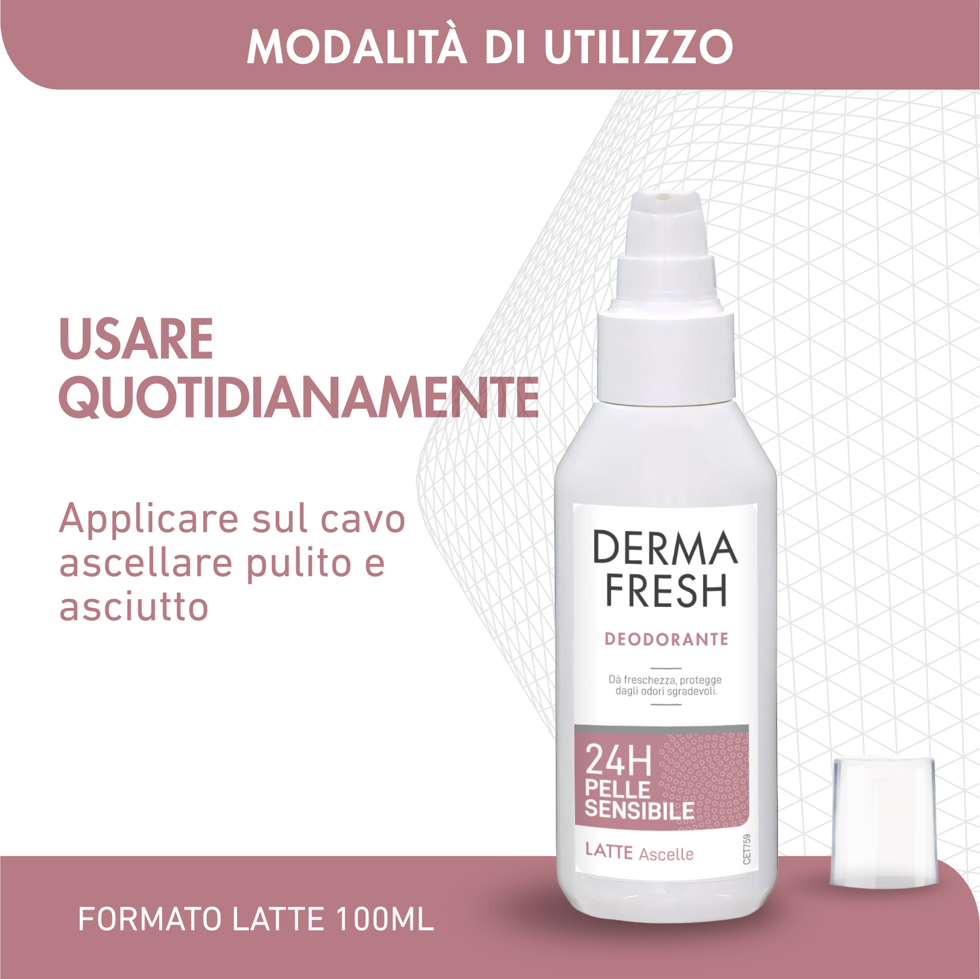 DERMAFRESH 24H P/SENS LAT100ML