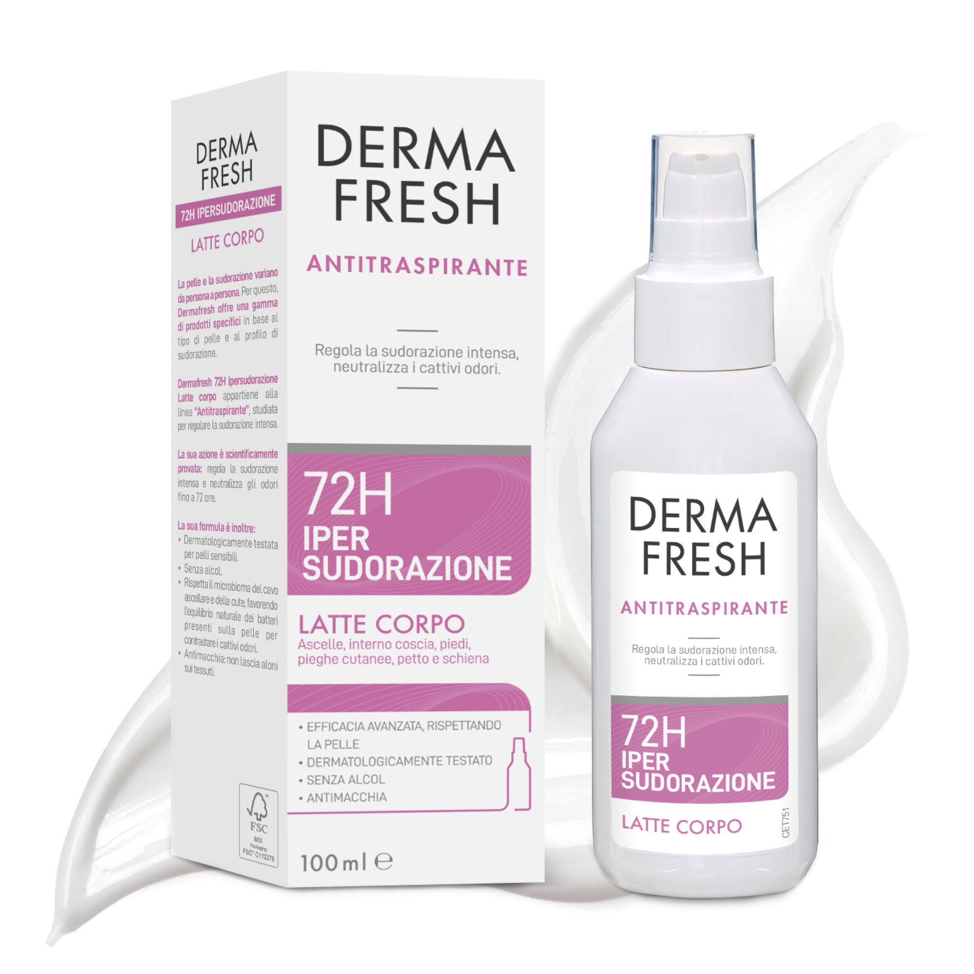 DERMAFRESH 72H IPERSUD LATTE