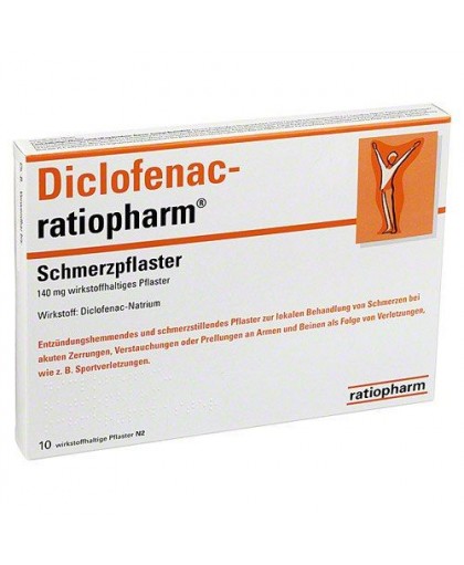 DICLOFENAC RATIO*10CER MED 140MG