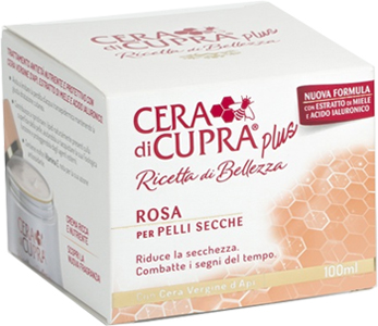 Cera di Cupra Plus Rosa Pelle Secca Crema Nutriente Antietà Vaso 100 ml