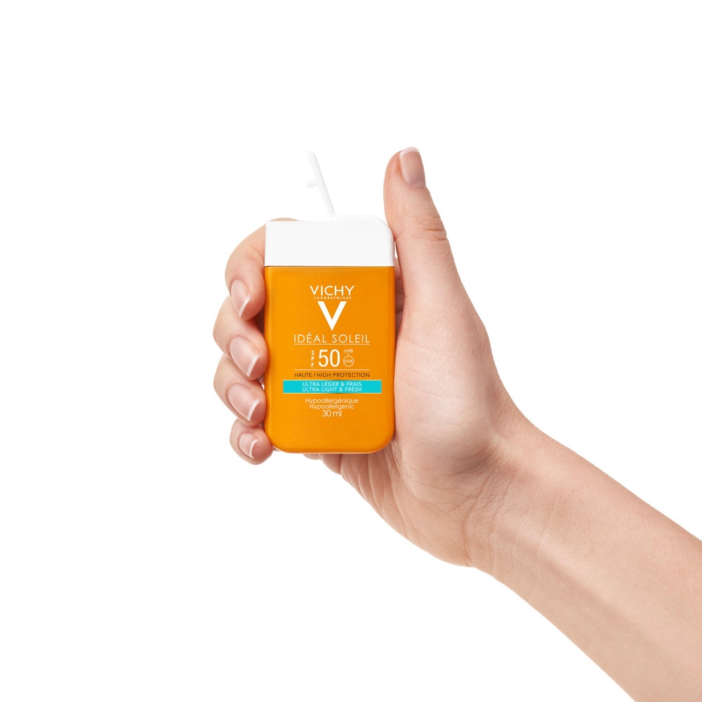 Vichy Idéal Soleil Fluido Ultra Leggero e Fresco SPF 50 - Protezione viso e corpo - 30 ml