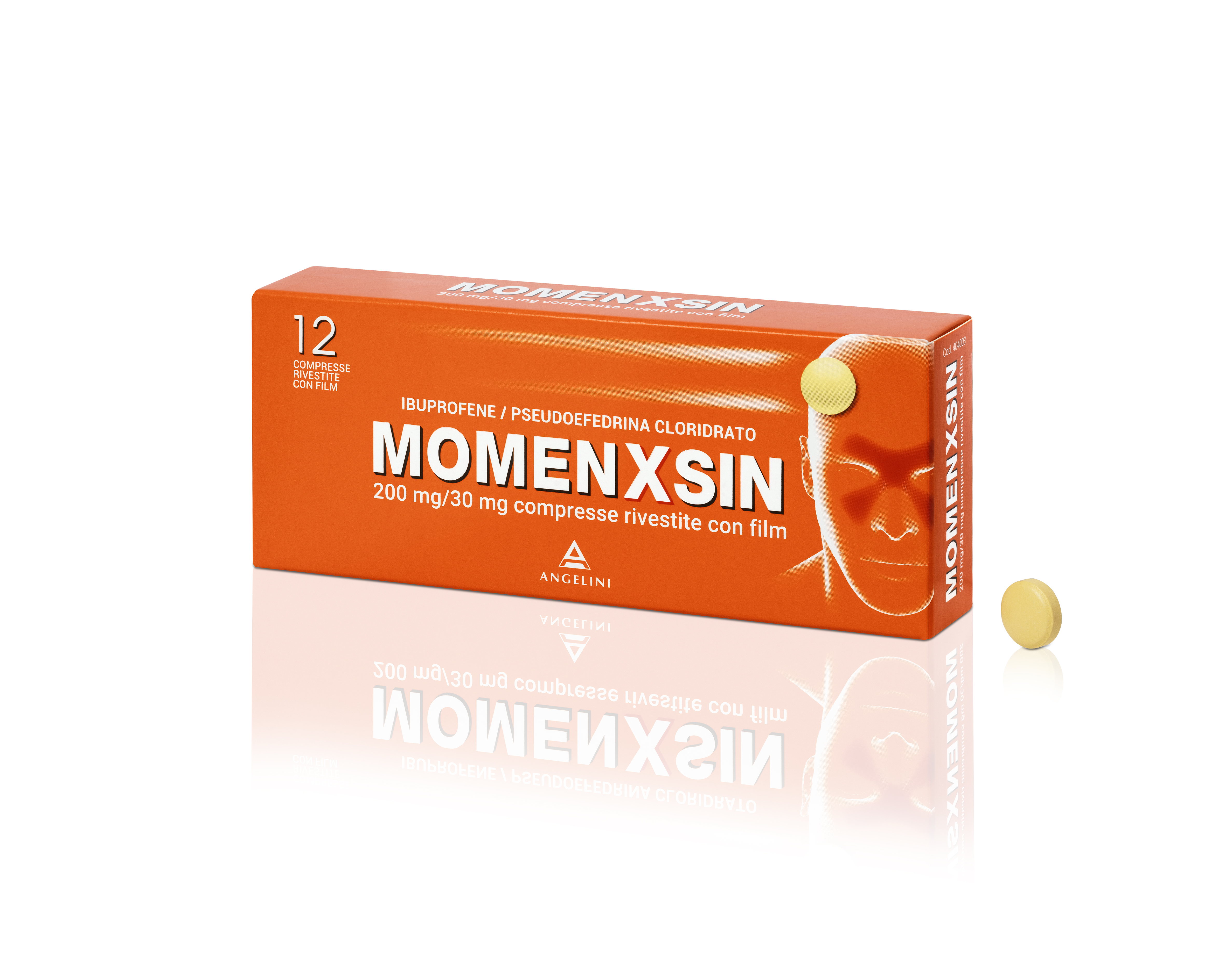 Momenxsin 200mg Ibuprofene + 30mg Pseudofedrina Cloridrato 12 Compresse