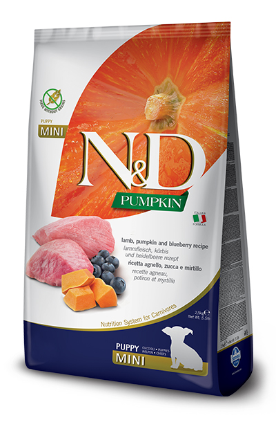 N&D GF P LAMB&BLU PU MINI2,5KG