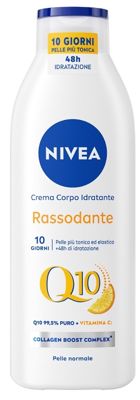 Nivea Q10 Crema Corpo Idratante Rassodante 250 ml, Crema rassodante e idratante corpo pelle secca