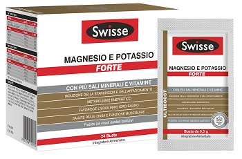 Swisse Magnesio e Potassio Forte Integratore di Sali Minerali 24 Bustine