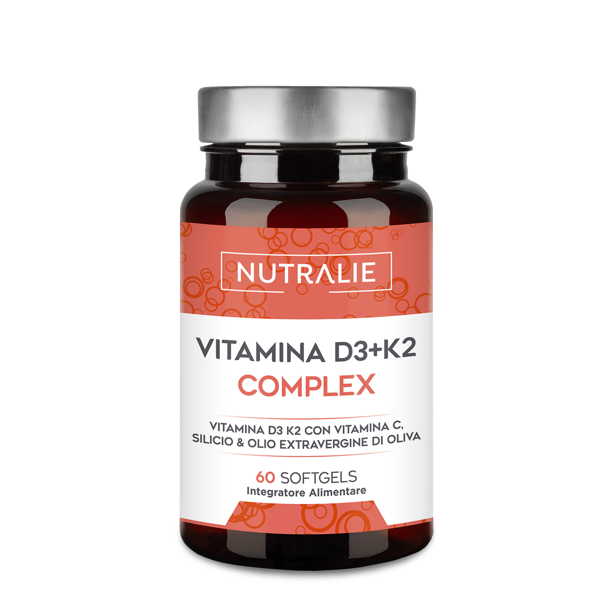 Nutralie Vitamina D3+K2 Complex 60 Softgel - Integratore Per Stanchezza E Affaticamento
