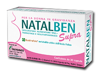 Natalben Supra Integratore Gravidanza 30 Capsule Molli