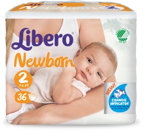 Libero NewBorn Taglia 2 Pannolini 26 Pezzi