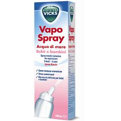 Vicks Vapo Spray Nasale Acqua Di Mare Bebè e Bambini 100 Ml