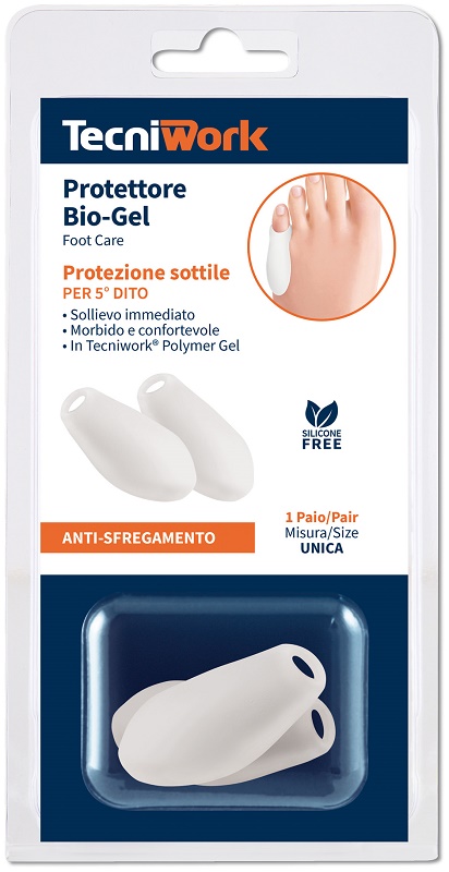 Tecniwork Bio Gel Protezione Sottile Mignolo Taglia Universale 2 Pezzi