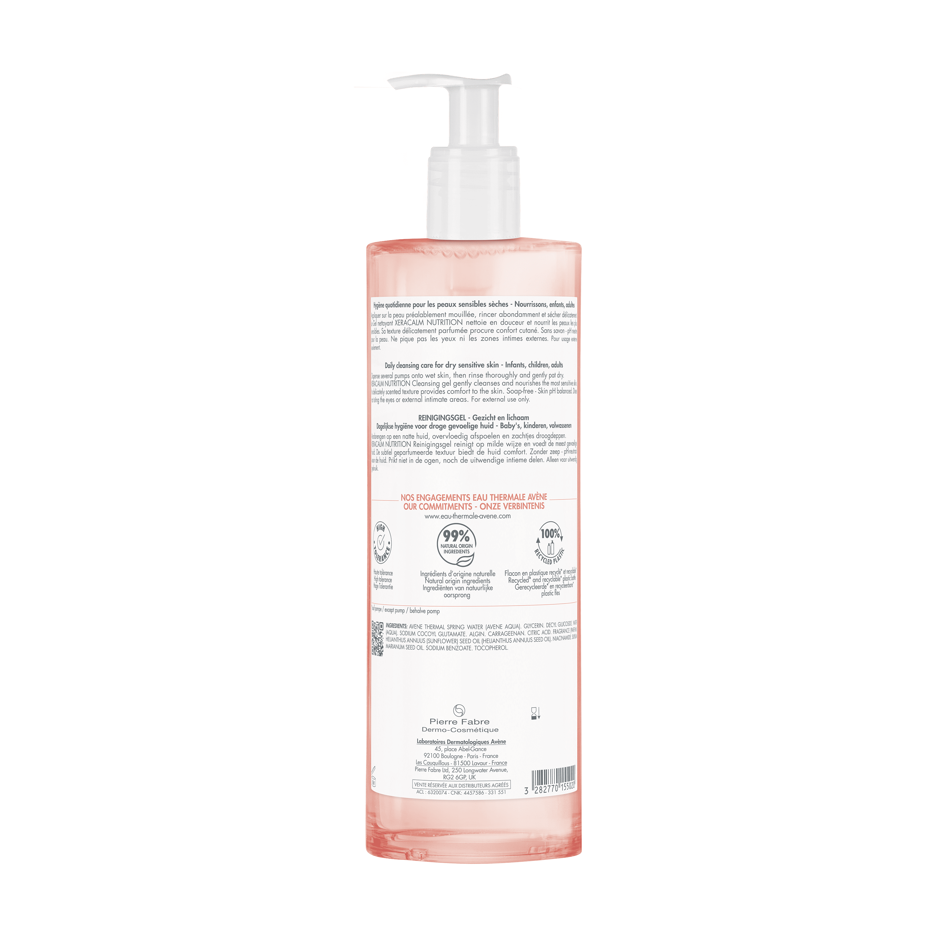 Avene XERACALM NUTRITION Gel Detergente 750mL 