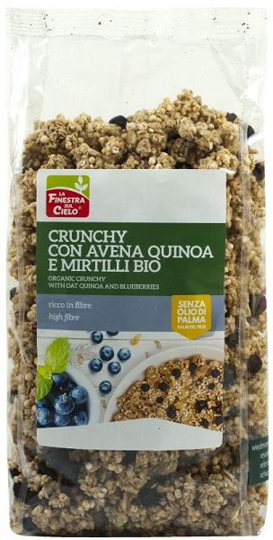 La Finestra Sul Cielo Crunchy Con Avena & Quinoa Biologico 375g