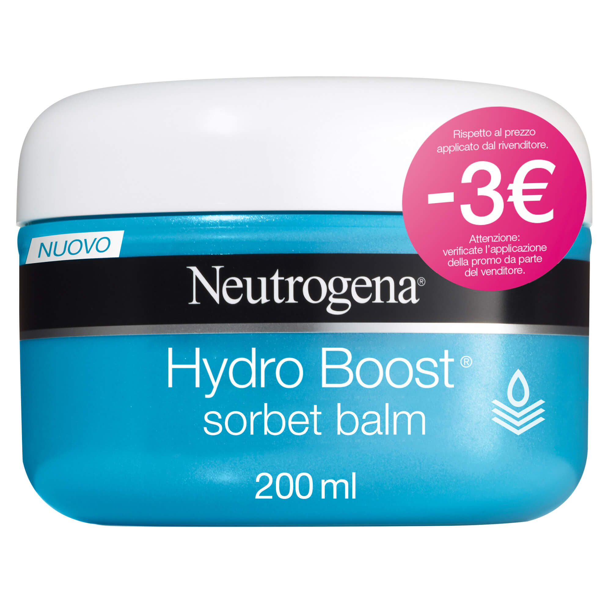 Neutrogena Balsamo Corpo Rinfrescante, Hydro Boost, Sorbet Balm, 200