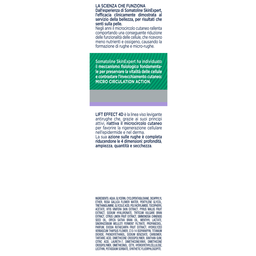 Somatoline SkinExpert, Skincure Collo e Décolléte Crema Lifting, Trattamento Viso   Anti-età,  Peptide Bioattivo   50ml