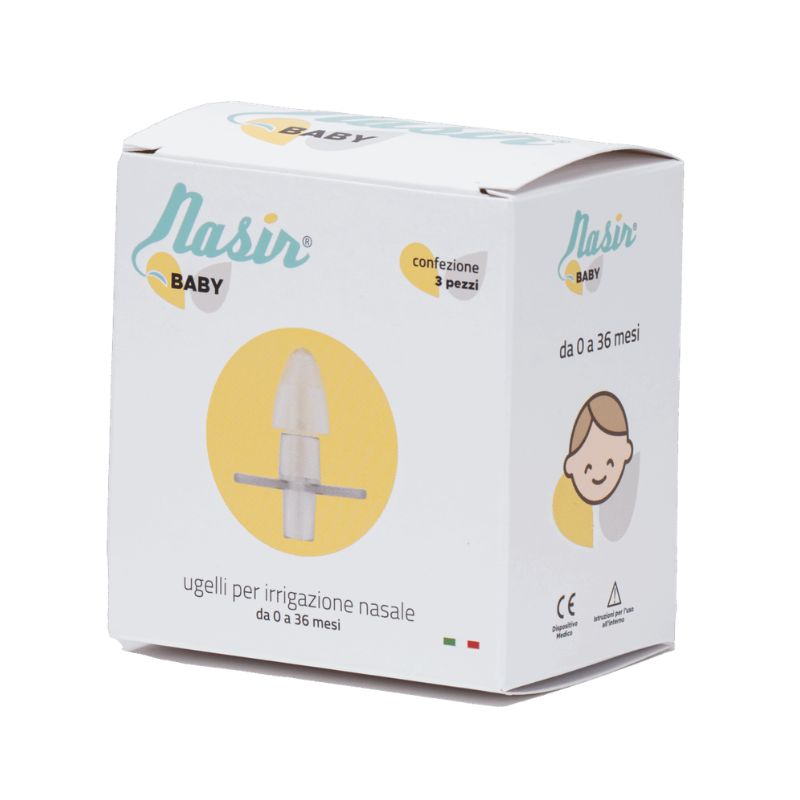 Nasir Baby - 3 Ugelli Per Irrigazione Nasale Da 0-36 Mesi