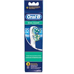 Oral-B Dual Clean Testine di Ricambio 3 Pezzi