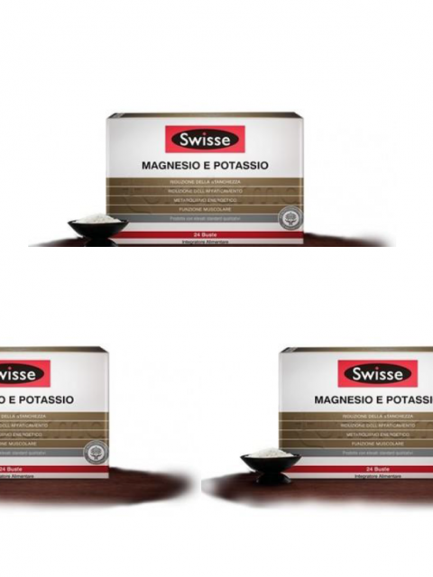 Swisse Magnesio e Potassio Integratore Sali Minerali 24 Bustine