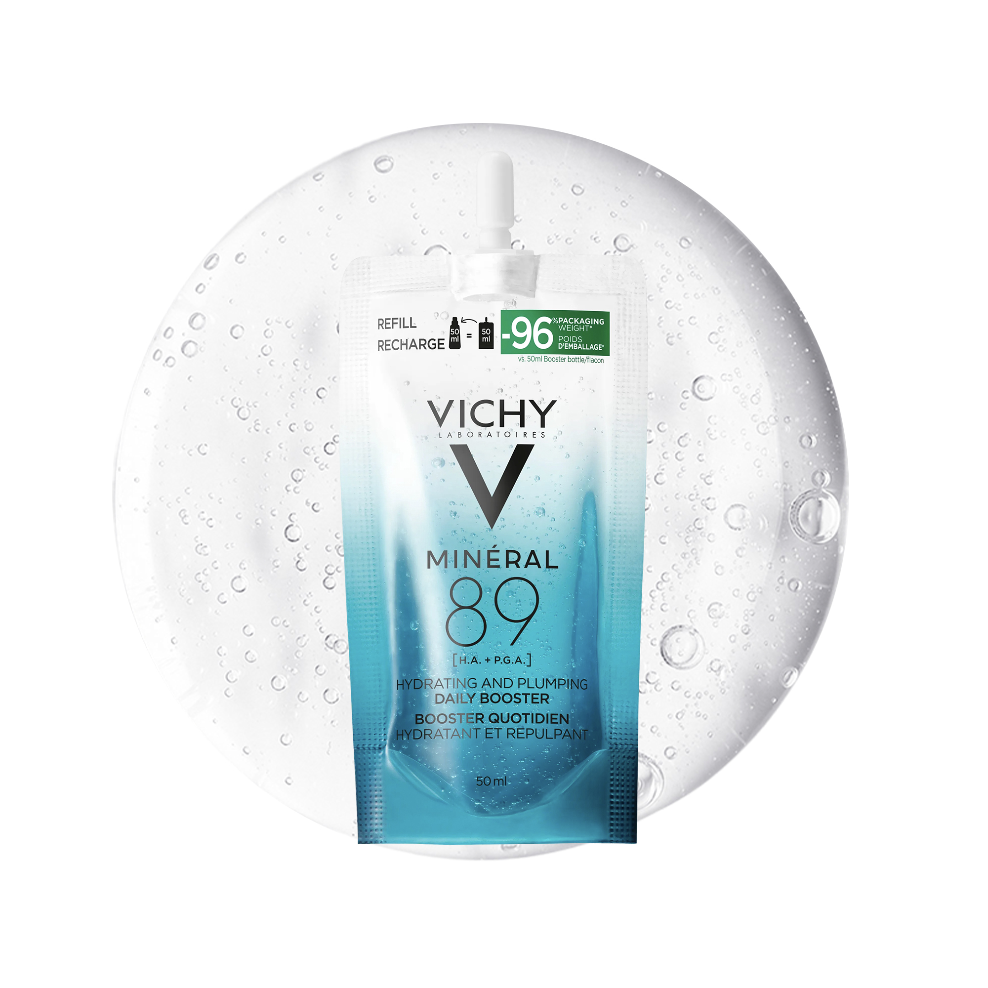 Vichy Minéral 89 - Booster Quotidiano Fortificante E Rimpolpante Ricarica 50 ml