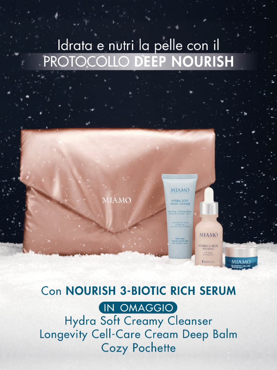 Miamo cofanetto deep Nourish - Nourish 3-Biotic serum 30 ml + omaggi