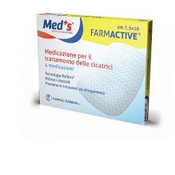 Med's Farmactive Medicazioni Per Cicatrici 5x7,5 cm 4 Pezzi
