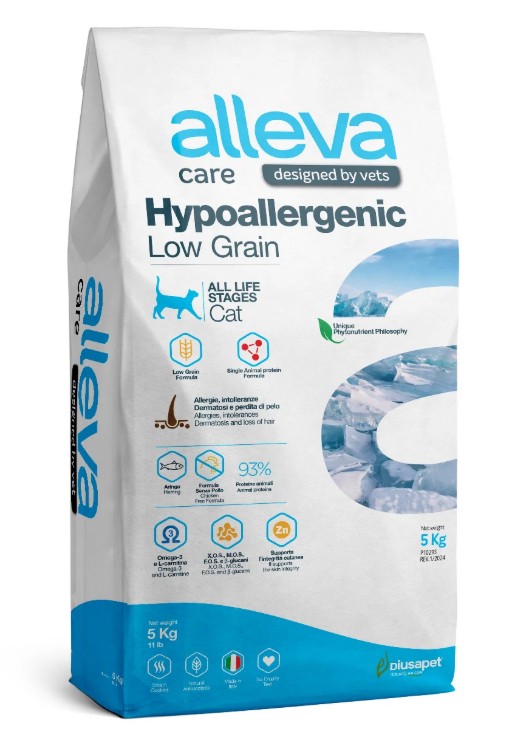 ALLEVA CARE CAT ALS HYPOALLERGENIC LOW GRAIN HERING KG 5 - P10293