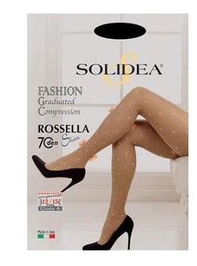 Solidea Rossella Sheer 70 DEN Collant Compressivo Colore Miele Taglia 3 ML