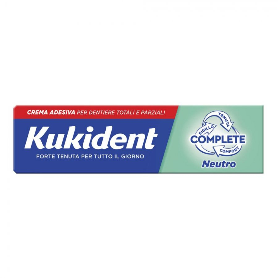 Kukident Complete Neutro Pasta Adesiva per Dentiere 40g