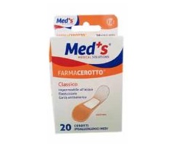 Med's Strips Cerotti Poliuretano Elasticizzato Medi 20 Pezzi