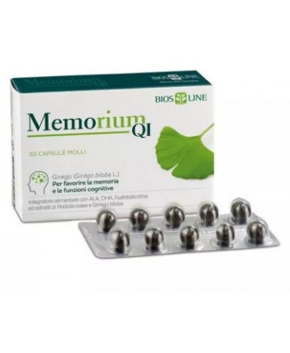 Memorium QI Integratore Memoria e Funzione Cognitiva 30 Capsule Molli