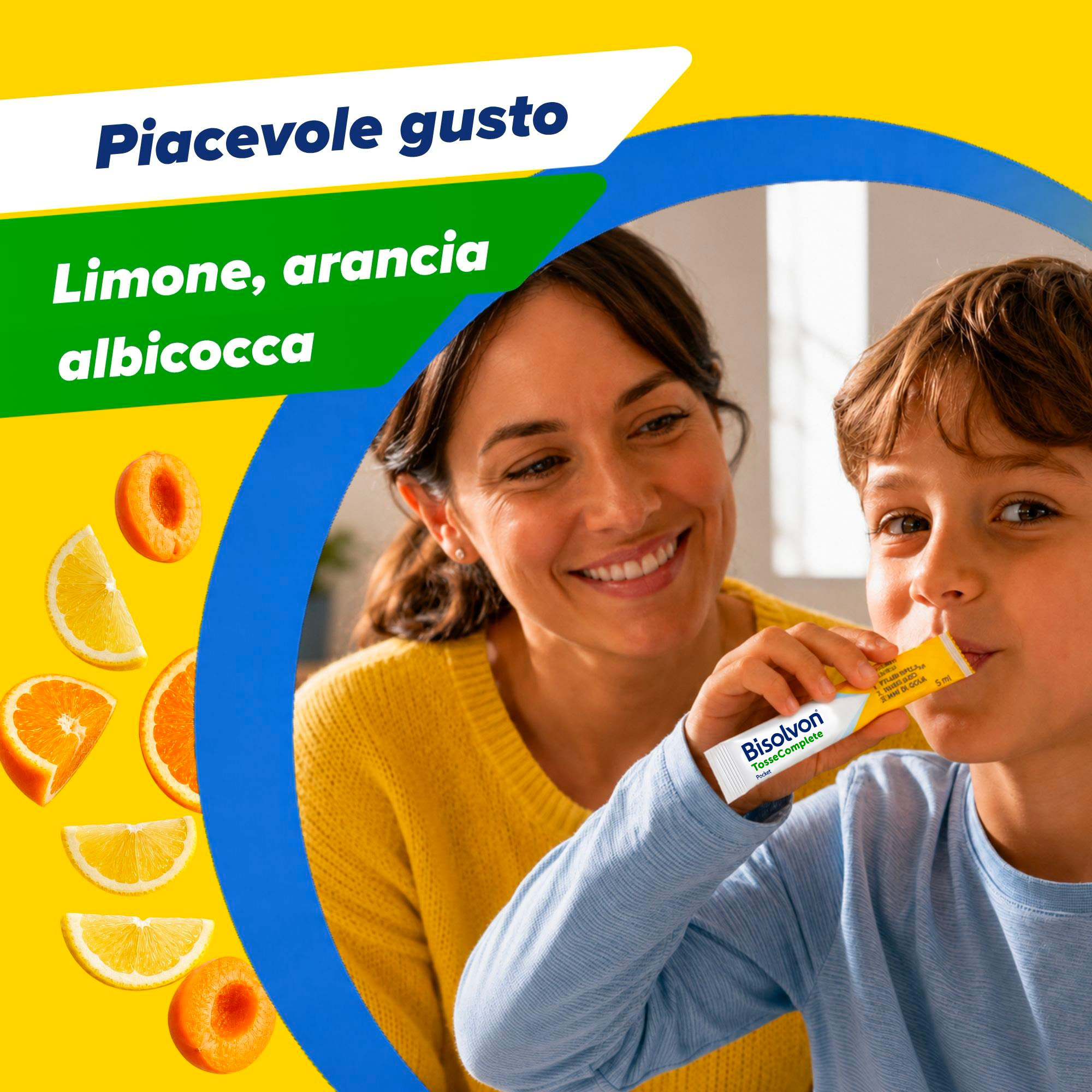 Bisolvon Tosse Complete 12 Bustine Monodose - Trattamento Per Tosse Grassa, Secca E Mal Di Gola