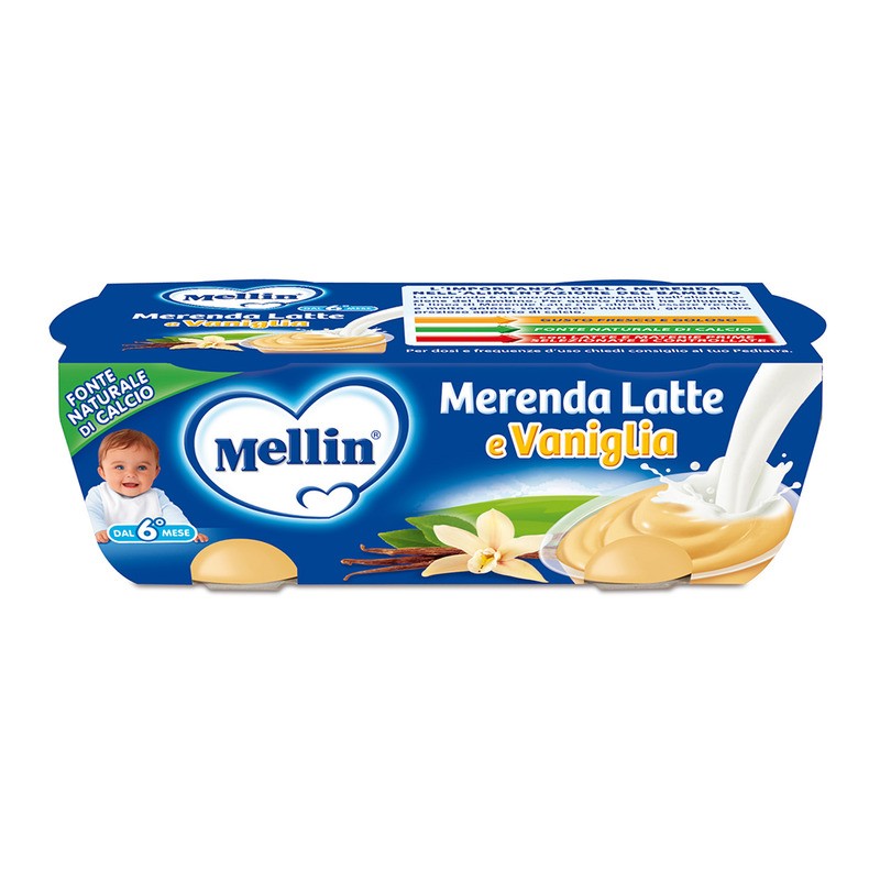 Mellin Merenda Latte/Vaniglia 2X100g
