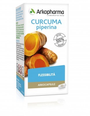 Arkocapsule Curcuma + Piperina Integratore Antiossidante 45 Capsule