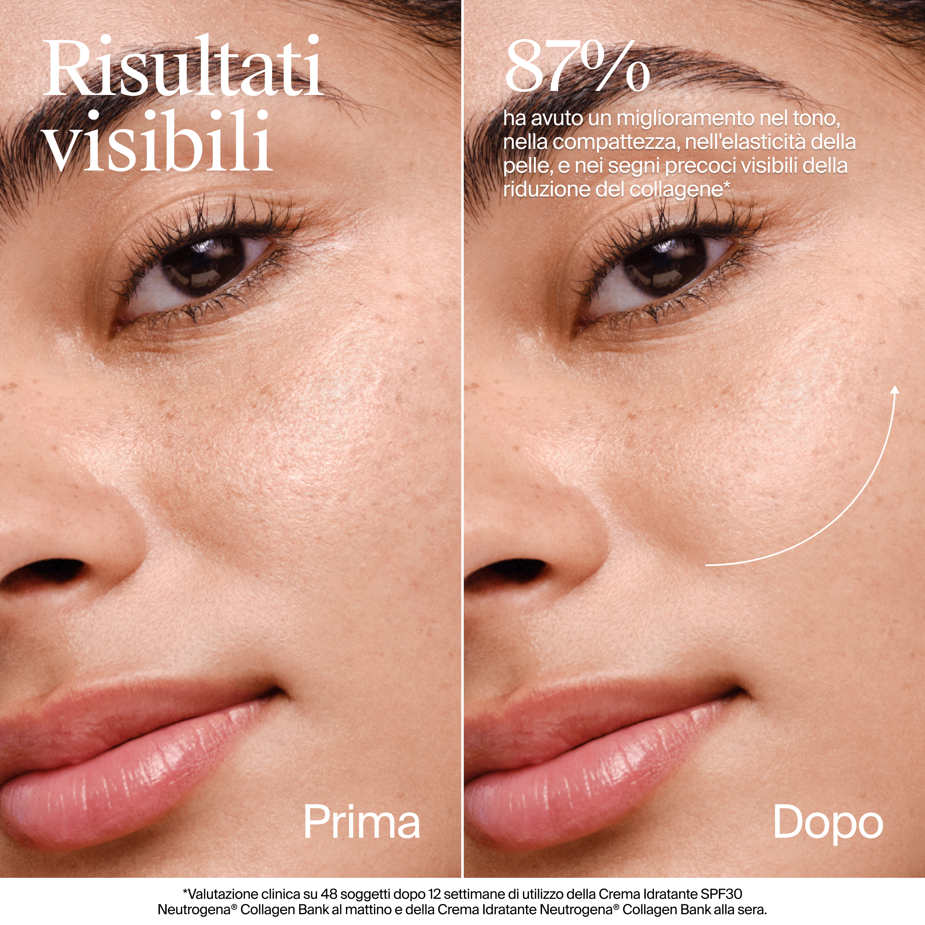 Crema Idratante Viso Collagen Bank con Collagene Marino e Bakuchiol anti-età per tutti i tipi di pelle, 50 Ml