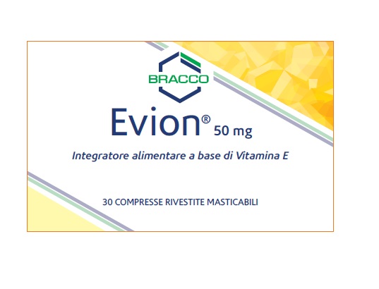 Evion Compresse 50 Mg Integratore Vitamina E 30 Compresse Masticabili