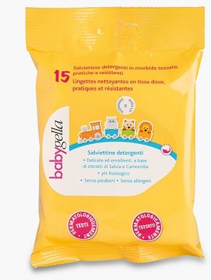 Babygella Salviette Detergenti Neonati 15 Pezzi