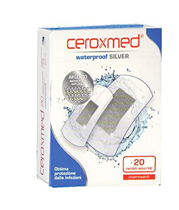 Ceroxmed Waterproof Silver Cerotti Impermeabili 20 Pezzi Assortiti