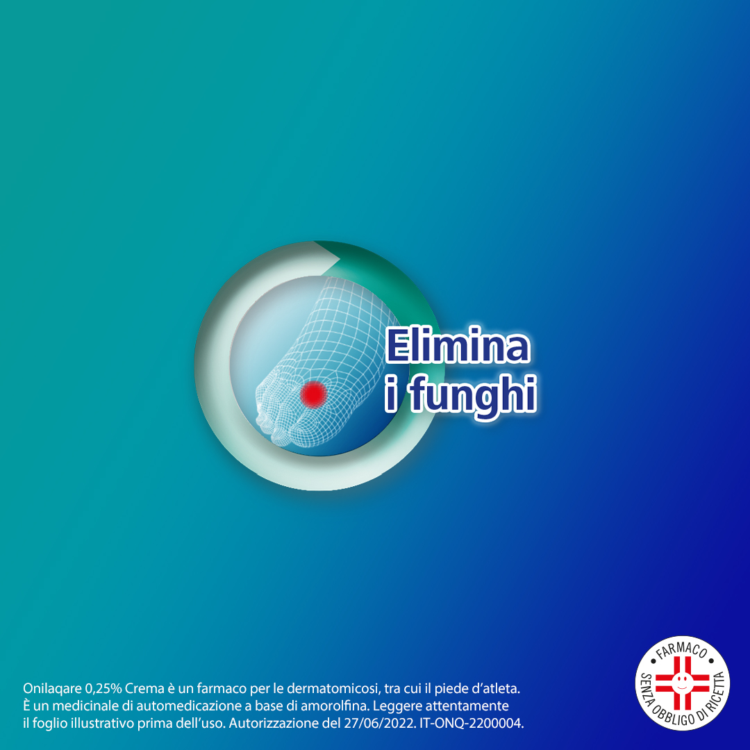 Onilaqare 0.25% crema contro la micosi per uso topico 20G