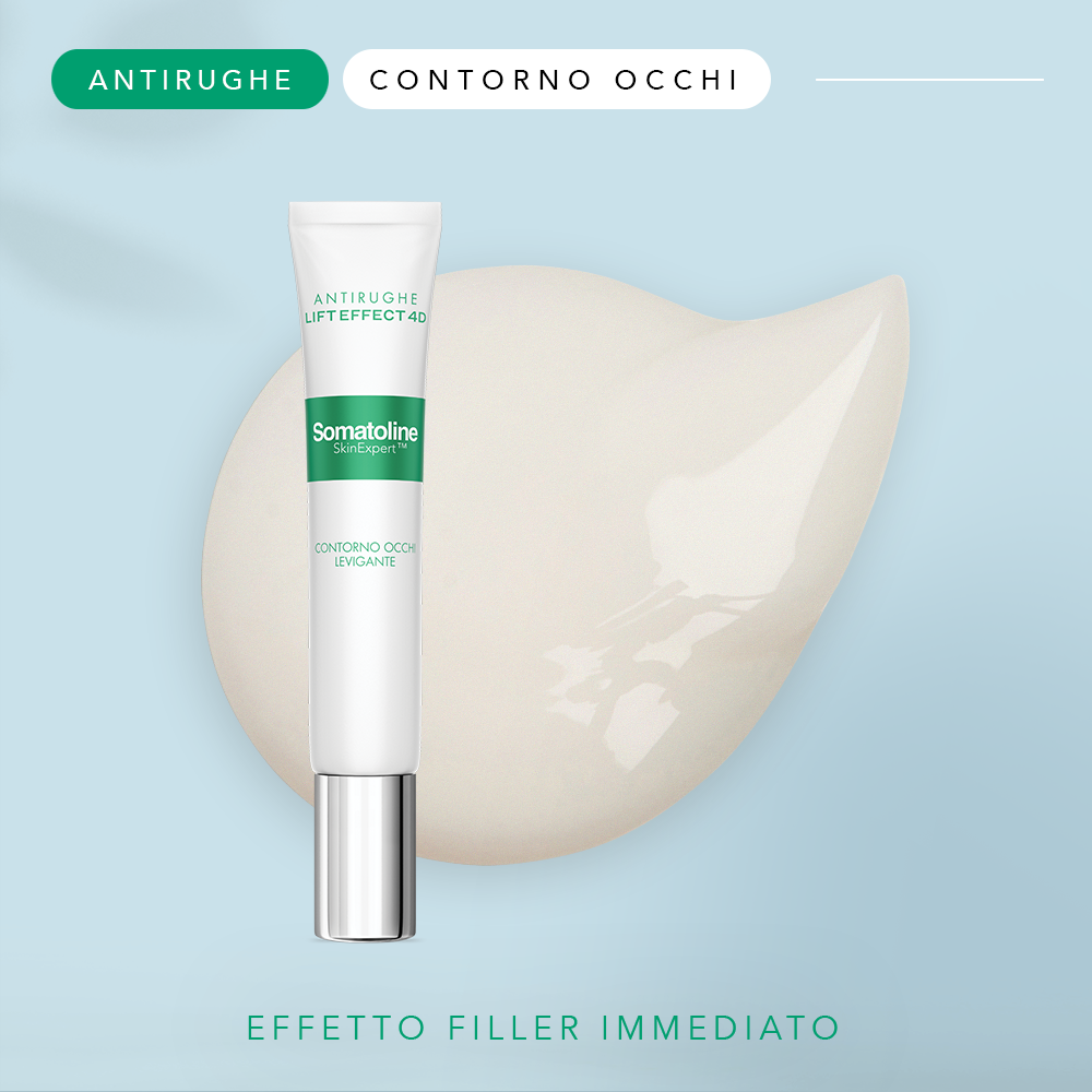 Somatoline SkinExpert, Lift Effect 4D Contorno Occhi Filler Antirughe, Contorno Occhi   Anti-età,  Acido Ialuronico   15ml