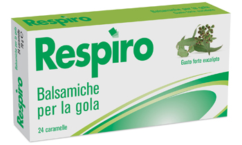 Respiro Balsamiche Per La Gola Eucalipto Forte 24 Caramelle
