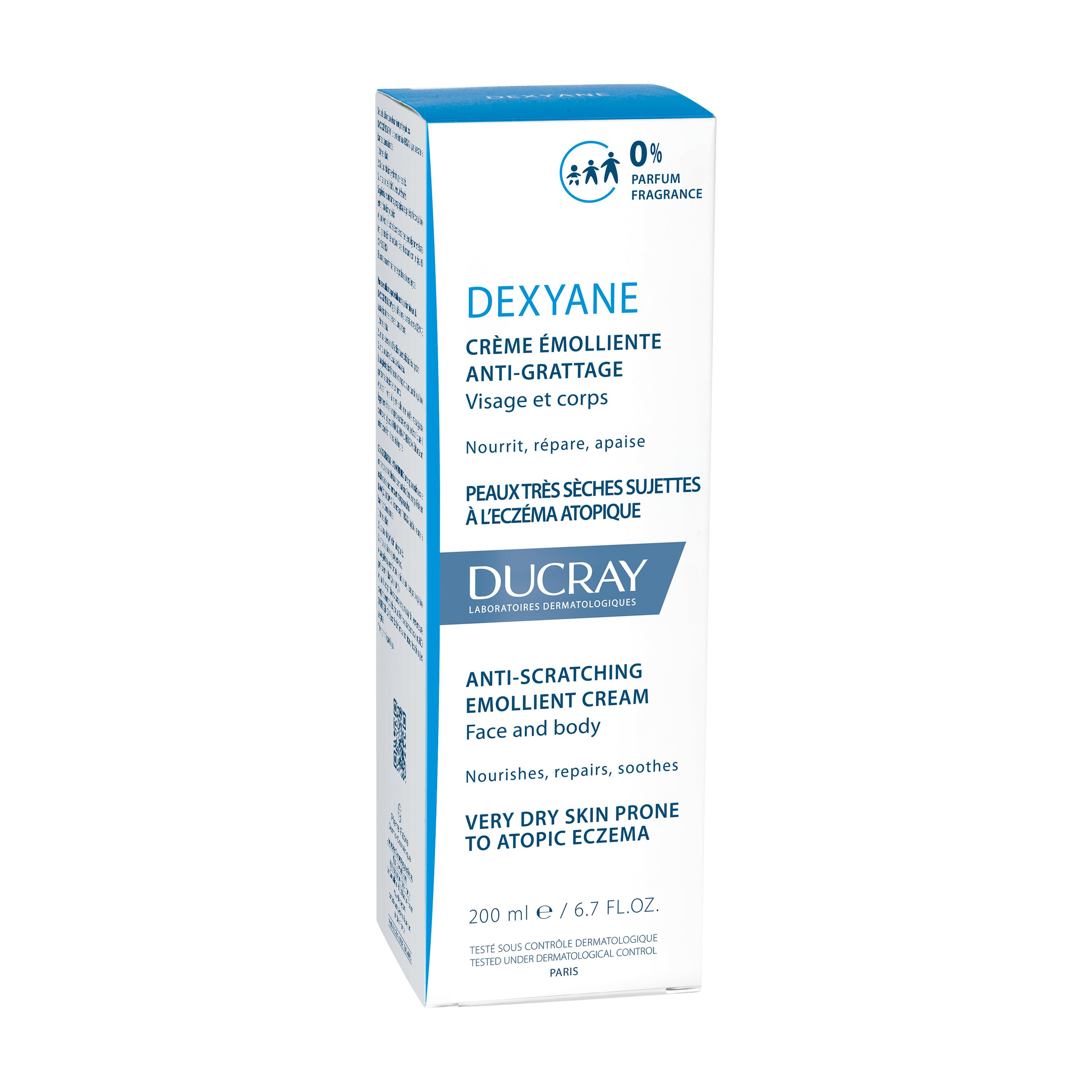 Ducray Dexyane - Crema Emolliente Anti-Grattage Viso E Corpo 200 ml