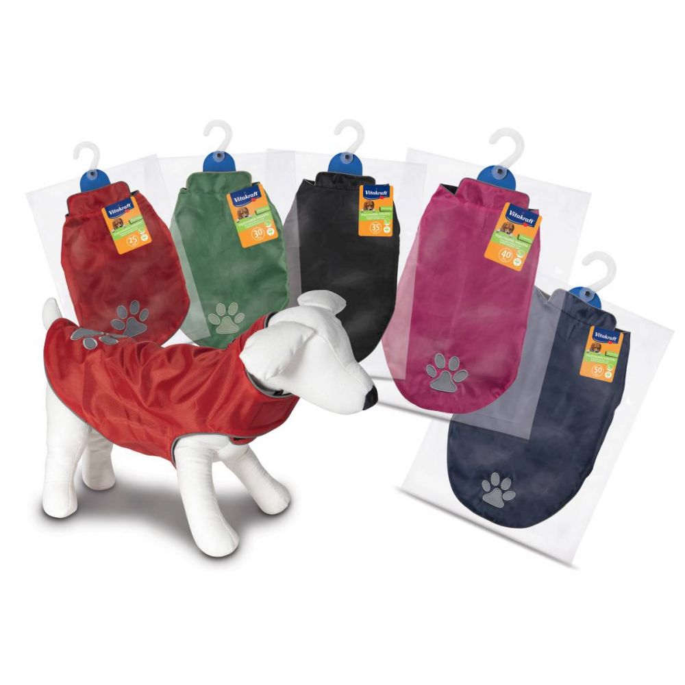 VITAKRAFT CANE CAPPOTTO IMPERMEABILE IMBOTTITO FANTASIE ASSORTITE 25CM